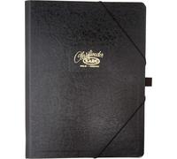 Carpeta clasificador Saro folio 12 departamentos cartón negro compacta y resistente