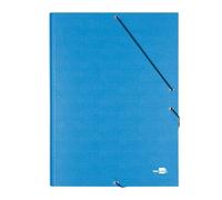 Carpeta Clasificadora Liderpapel Folio Prolongado Azul Claro con Cierre de Gomas