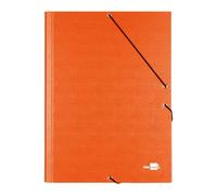 Carpeta Clasificadora Liderpapel Folio Prolongado Naranja Cierre con Gomas