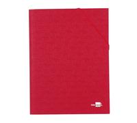 Carpeta Clasificadora Liderpapel Folio Prolongado Roja con Cierre de Gomas