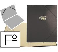 Carpeta Clasificadora Saro Compact Card Folio Negro -12 Departamentos