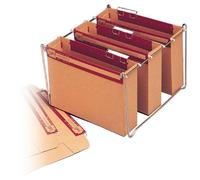 CARPETA COLGANTE CAJÓN STOCK FOLIO LOMO 75 COLOR MARRÓN GIO 400021922 - Pack de 10