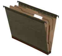 Carpeta colgante reciclada Pendaflex Letter - 8 1/2 x 11 - 2 expansiones - Capacidad para 2 cierres - 2 separadores - Cart n prensado Tyvek - Ver