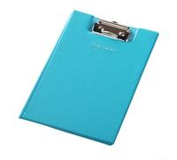 Carpeta compacta para portapapeles A4 con un fuerte clip de metal y tapa, perfecta para manejar documentos (azul real)