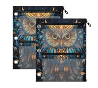 Carpeta con 3 anillas The Bohemian Owl Black
