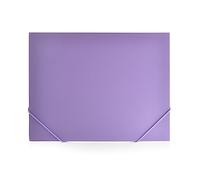Carpeta con Cierre de Gomas Especial para Block de Dibujo o Láminas con Lomo de 1 CM y Material muy resitente de Colorline by Office Box (Morado)