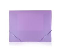 Carpeta con Cierre de Gomas - Tamaño A4+ MAXI - REF 518058 - Colores BLUSH PASTEL Acabado mate y Brillo interior by Office Box. (4 Ud. Morado Blush)