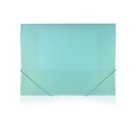 Carpeta con Cierre de Gomas - Tamaño A4+ MAXI - REF 518058 - Colores BLUSH PASTEL Acabado mate y Brillo interior by Office Box. (4 Ud. Azul Blush)