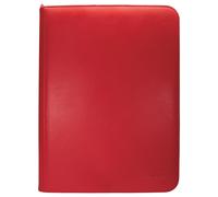 Carpeta con cremallera ultra pro 9 bolsillos rojo