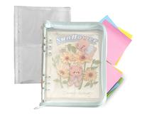 Carpeta con cuaderno, organizador A5 con pestañas y separadores, carpeta escolar para colección, para escuela, estudio, desplazamiento, viajes, hogar, clase, oficina