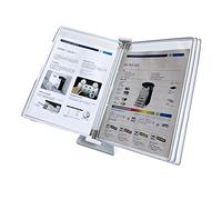 carpeta con páginas que se pasan, 5 paneles, capacidad for 10 hojas de papel A4, guía funcionamiento for colgar en la pared del taller fábrica(White)