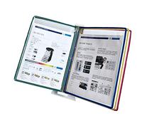 carpeta con páginas que se pasan, Guía de funcionamiento for colgar en la pared del taller fábrica, 5 bolsillos expositores doble cara(Multi coloured)
