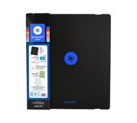 Carpeta con recambio antartik A4 210 x 297 mm cuadro 5mm foam 4 anillas 35mm mixtas color (Negro Azul)