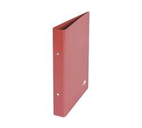 Carpeta de 2 anillas 25mm redondas liderpapel folio apaisado 249 x 339mm carton cuero - CA03