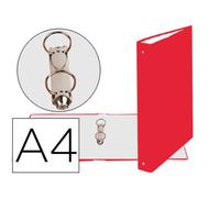 Carpeta De 2 Anillas 30Mm Redondas Exacompta Din A4 Carton Forrado Rojo
