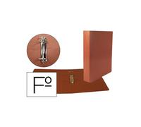 Carpeta de 2 anillas 40mm mixtas liderpapel foliocarton cuero