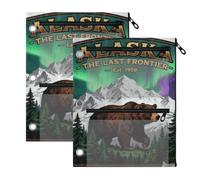 Carpeta de 3 agujeros Alaska Scenery Brown Bear