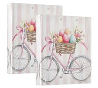 Carpeta de 3 anillas de 1.5 pulgadas, con capacidad para 200 hojas con bolsillos interiores transparentes, portapapeles para oficina, escuela, trabajo, 2 unidades