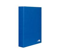 Carpeta de 4 anillas 40mm mixtas liderpapel folio carton forrado paper coat azul