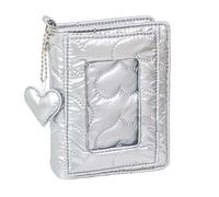 Carpeta de 5 anillas recargable con orificio de papel, planificador de 11 x 13,8 cm, planificador de presupuesto de viaje con cubierta de anillo de PU