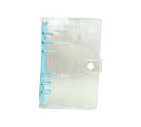 Carpeta de 6 y 6 anillas, rellenable, suave, presupuesto, para la escuela, carpetas transparentes para cuadernos