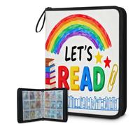 Carpeta de 9 bolsillos con capacidad para 900 tarjetas con 50 fundas extraíbles de doble cara, carpeta de álbum de colección de tarjetas deportivas compatible con tarjetas de juego TCG MTG (leer