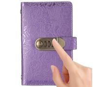 Carpeta De Administración De Dinero - Libro De Ahorros De 100 Sobres De 6,97 Pulgadas | Planificador De Control De Presupuesto: PU Duradero De 190 G Con Cerradura De Combinación, Ideal Para Realizar U