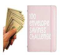 Carpeta de ahorro de dinero | Libro de desafío de 100 ahorros | Organizador de carpetas de efectivo para seguimiento de ingresos, gestión de presupuestos, fondos de urgencia de compra baja