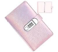 Carpeta de ahorro de dinero - Libro de desafío de sobres de efectivo con cerradura de combinación, planificador de presupuesto de 100 páginas para finanzas personales, cartera segura para gestión de