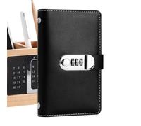 Carpeta de ahorro de dinero,Planificador de bloqueo de cubierta de cuero - Libro de dinero por dinero en efectivo | Presupuesto Financial Expense Kids Adults Home Apartment Dormitorio Oficina Viajes