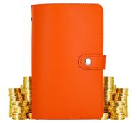 Carpeta de ahorros, sobres de efectivo, kit de desafío de 100 sobres, 1 paquete para presupuestos, planificación financiera, cuaderno A6 con hojas de seguimiento, bolsillos de almacenamiento