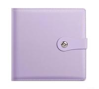 Carpeta de álbum de billetes de coleccionista, billetes de banco con 25 hojas y 100 bolsillos, muy gran capacidad, álbum de doble cara para guardar notas, sellos (morado)