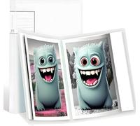 Carpeta de almacenamiento de pintura de diamantes, carpeta de protección de arte de pintura de diamantes A3, 40 carpetas transparentes para pinturas de diamantes de 30 x 40 cm o más pequeñas