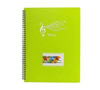Carpeta de almacenamiento para partituras musicales, tamaño A4, 40 bolsillos, G Clef, bolsa de almacenamiento de papel de canción para músicos