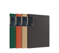 Carpeta de anillas A4 Carpeta A4 de 4 piezas con insertos transparentes, 30 páginas, PP, organizador documentos multicapa for contratos Organizador de carpetas de archivos