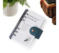 Carpeta de anillas A6 | Cuaderno transparente de 6 anillos para viajeros, bloc de notas anual para salud, hábitos mentales, tareas, ejercicio, limpieza del hogar, cumpleaños, vacaciones,