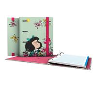 Carpeta De Anillas Con Recambio 4 Anillas de 25 mm. A5 Fsc Mafalda Primavera Grafoplás