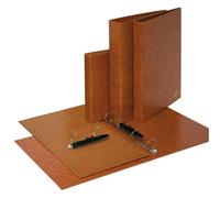 Carpeta De Anillas Cuero Viejo Pvc 4º Natural 2X40mm Simil Cuero Grafoplás