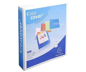 Carpeta de anillas Exacompta Kreacover Blanco A4+ (10 Unidades)