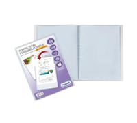 Carpeta de anillas Favorit con sobres fijos y bolsillo frontal personalizable - 20 hojas transparentes - 22x30 cm A4
