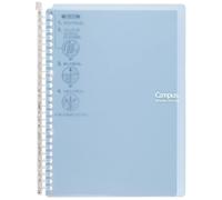 Carpeta de anillas inteligente Kokuyo Campus B5, color azul claro, hasta 60 hojas, 26 agujeros, delgada, con 10 hojas sueltas Campus Sarasara adi