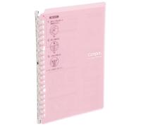 Carpeta de anillas inteligente Kokuyo Campus B5, color rosa claro, hasta 2 anillas
