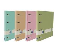 Carpeta Con Recambio Oxford Europeanbinder Nature Din A4+ Cuadro 5X5 Colores Pastel Surtidos