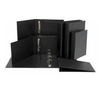 Carpeta De Anillas Pvc 4º Transparente 2X25mm Negro Con Bolsa Interior Carpeta Anillas Pvc Grafoplás