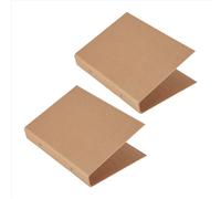 Carpeta de anillas recargable A5 (2 unidades), bandeja de papel kraft A5 con 2 anillas para hojas sueltas, carpetas A5