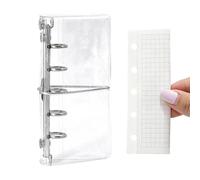 Carpeta De Anillas Transparente Para Cuaderno Protectora Diario Rellenable