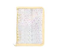 Carpeta de Anillas Transparente Recargable | Álbum de Stickers Coleccionables,Libro de Almacenamiento con Cremallera para Stickers Recibos Cintas Tickets Accesorios Pequeños Reuniones Escolares y