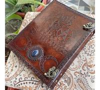 Carpeta de anillos de cuero personalizada, cartera para hombres, carpeta de cuero de 3 anillos con anillos de 1 pulgada, libro de sombras personalizado, organizador de carpetas para el hogar, la