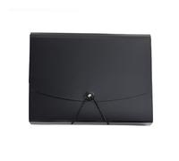 Carpeta de archivo A4 gran capacidad, 2 unidades, resistente al agua, organizador archivos, certificados, papel prueba partituras musicales, almacenamiento Para Oficina(Black)