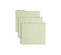 Carpeta de archivo inferior Smead FasTab con dos extensiones, corte de 1/3, pesta a incorporada, tama o carta, color musgo, 20 por caja (64201)